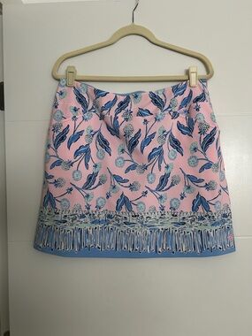 Lilly Pulitzer Floral Pink & Blue golf skirt. Size 12